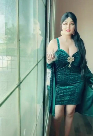 Salma Elshimy (@salmaelshimy0) #decote  #vestido  #vestido verde  #peitos grandes  «shooting»