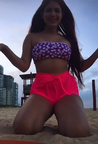 Brenda Campos (brendacamposv) #praia  #top de biquíni  #top de biquíni floral  #shorts  #shorts rosa vaga-lume  #sexy  «Comente “natal” quem curtir quer...»